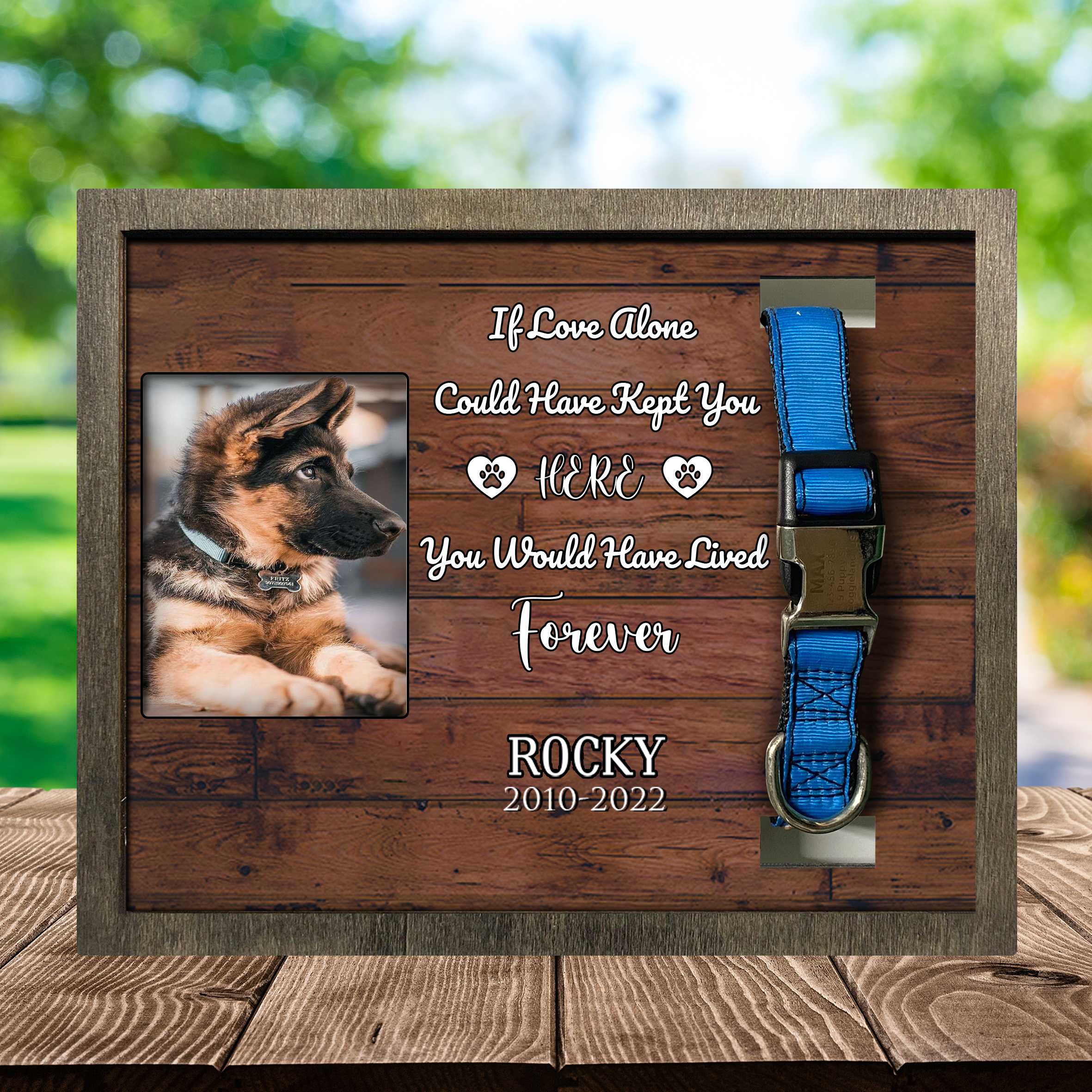 Custom Picture Frame For Loss Of  Dog German Shepherd/ Dog Death Sympathy Gifts