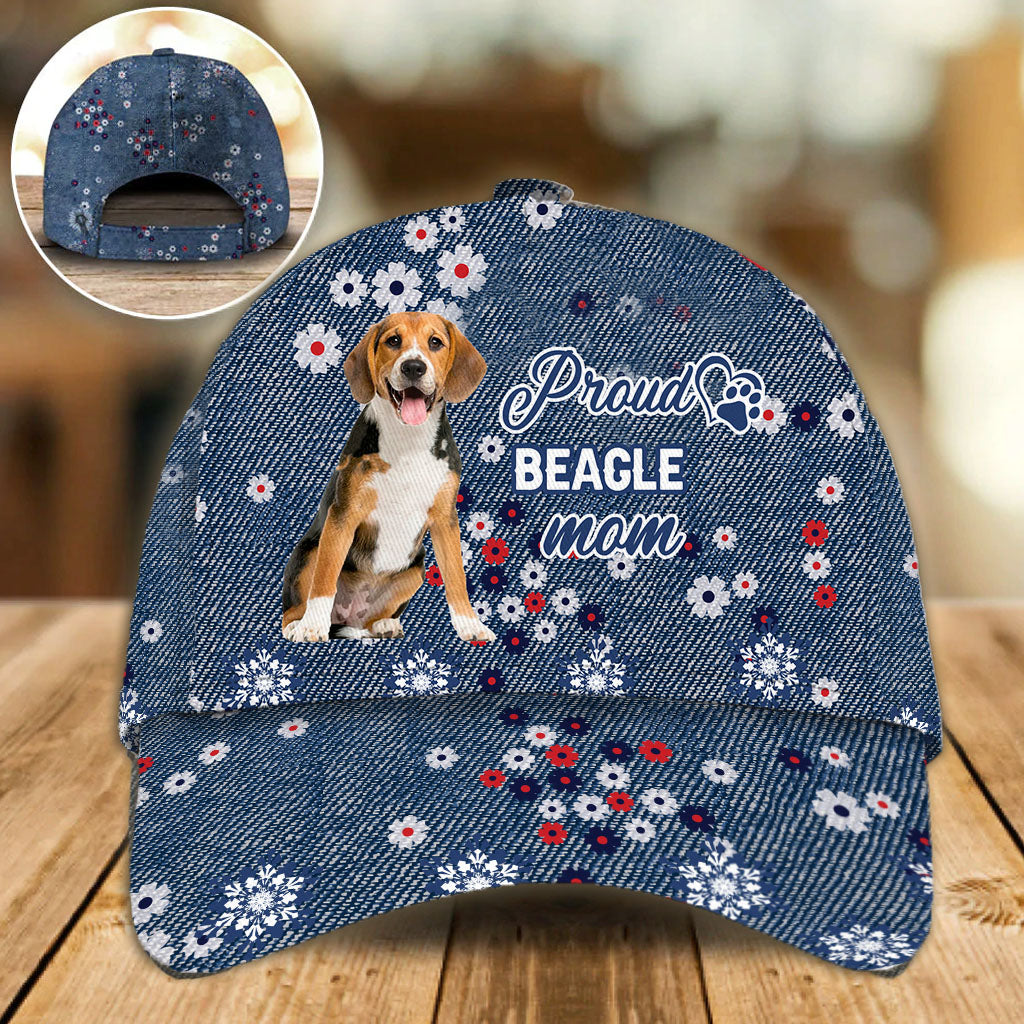 Beagle Proud Mom Cap/ Classic Cap Hat For Dog Lover/ Women Dog Cap Hat