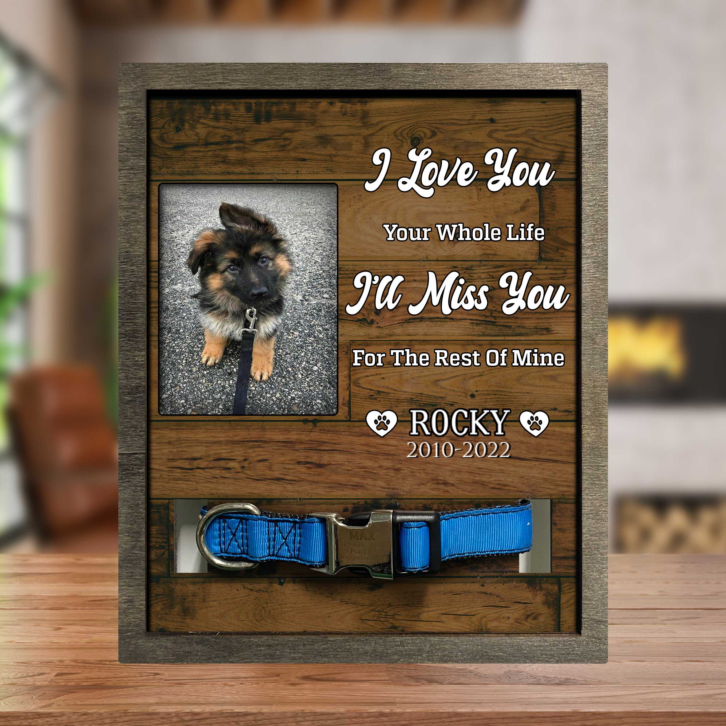 You Were My Favorite Hello And My Hardest Goodbye/ Dog Death Sympathy Gifts/ Memorial Frame