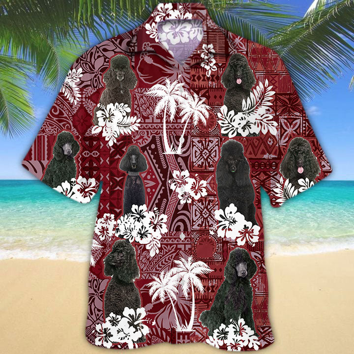 Poodle Hawaiian Shirt/ Animal Hawaiian Shirt