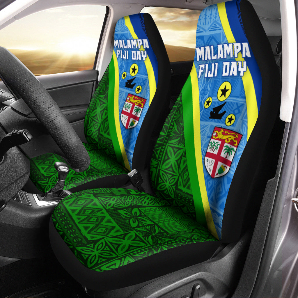 Vanuatu Malampa Fiji Day Car Seat Covers Combine Flag Design