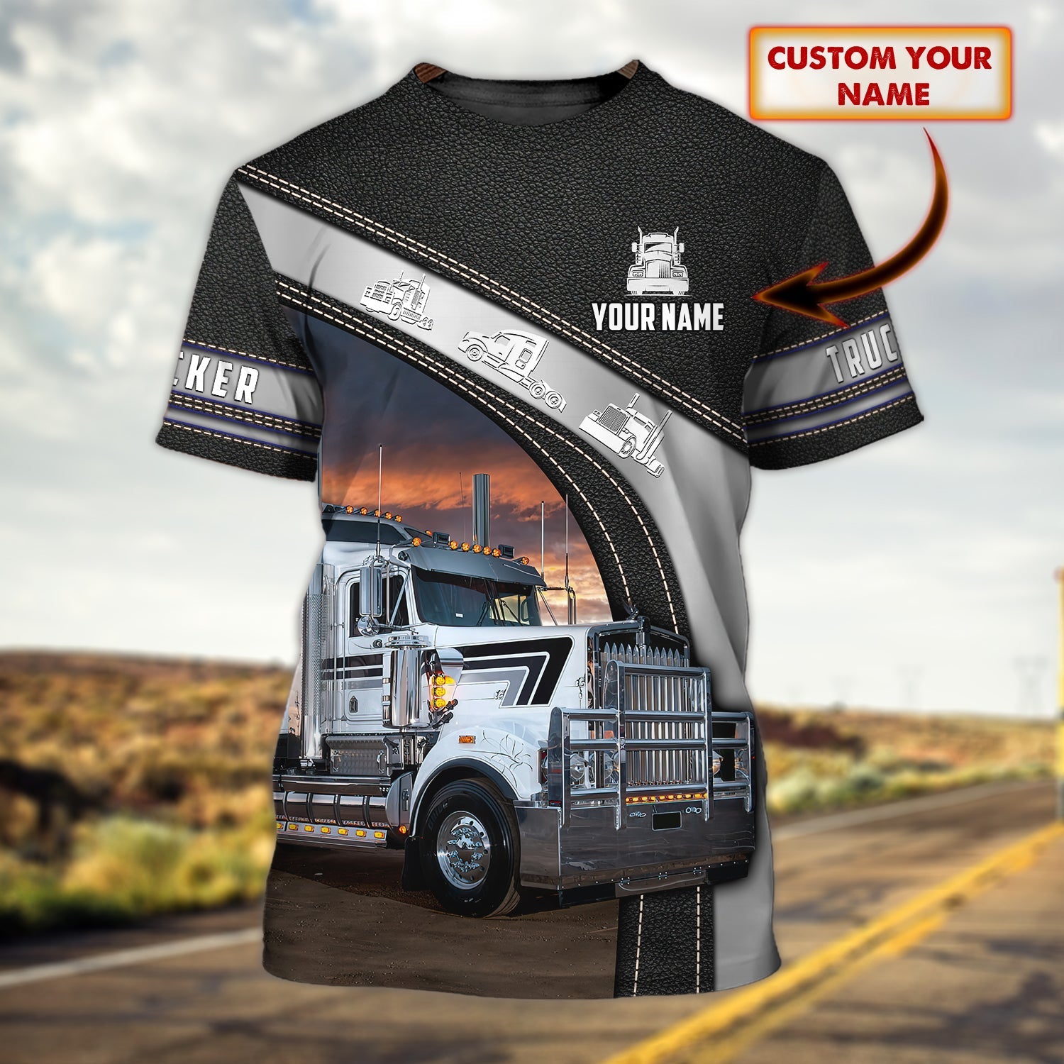 Custom Trucker T Shirt Men Women Cute Truck On Shirt Best Gift To Trucker