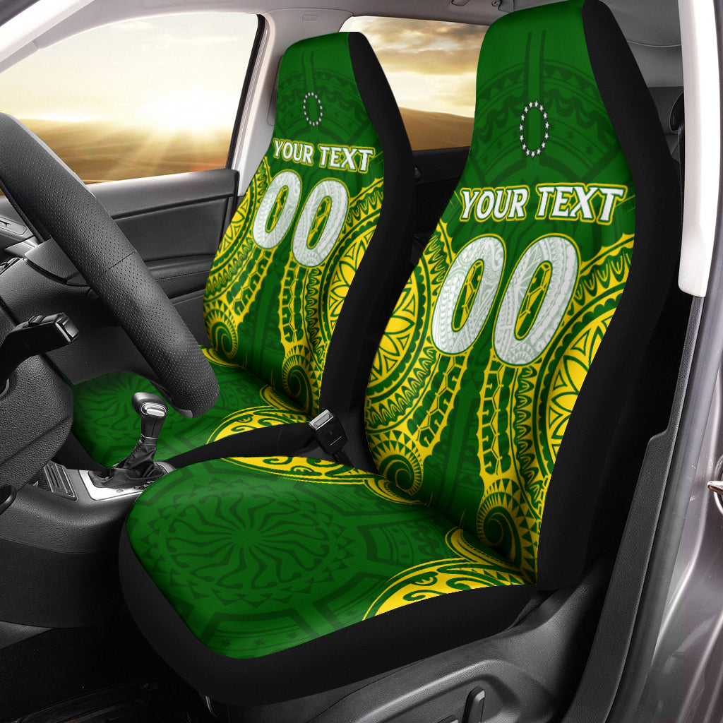 Custom Cook Islands Car Seat Covers Tribal Pattern