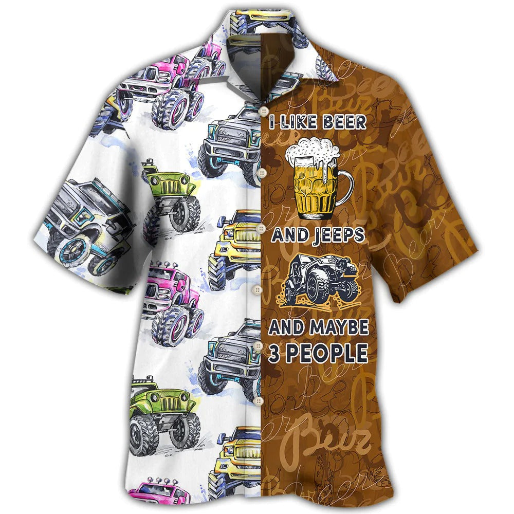 Beer I Like Beer And Jee Car Hawaiian Shirt Men Women Gift For Beer Day Party