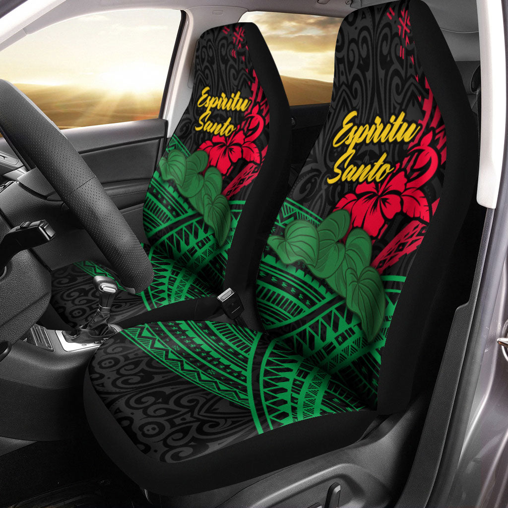 Vanuatu Espiritu Santo Car Seat Covers Kava With Hibiscus