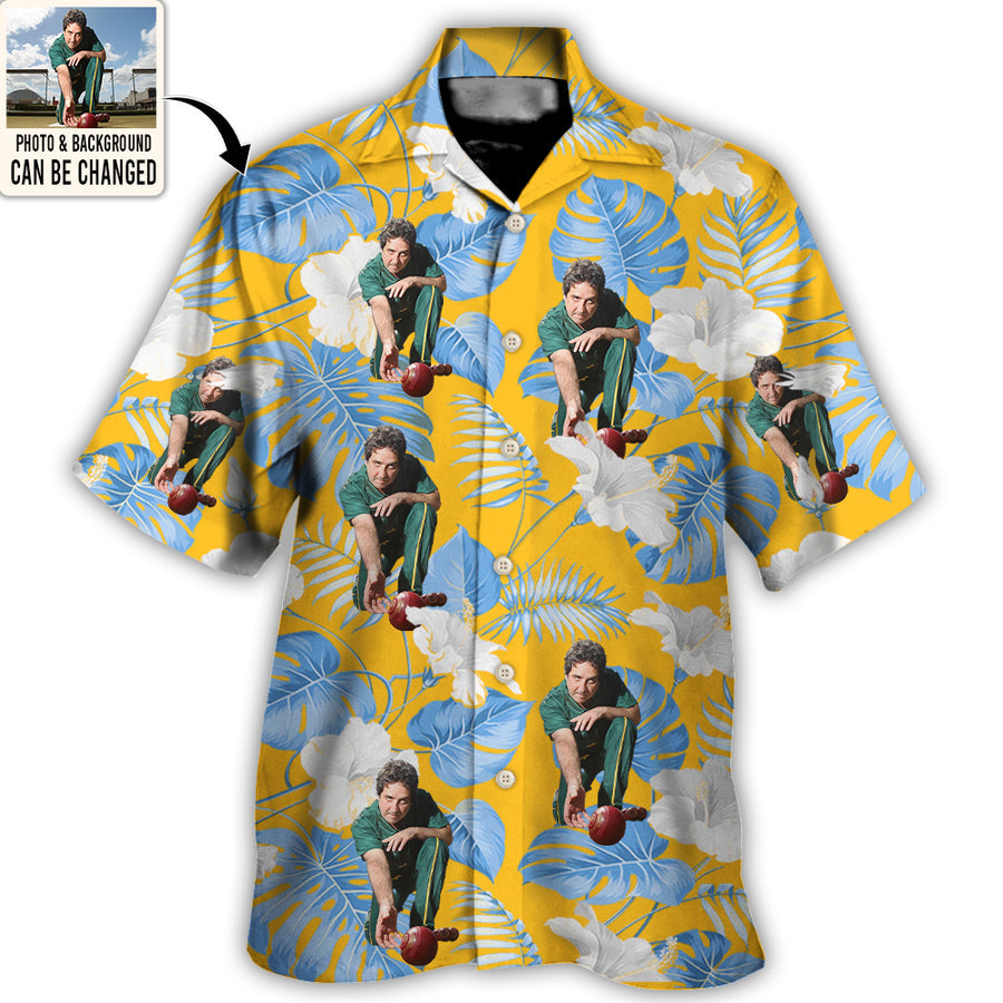 Lawn Bowling You Want Tropical Style Custom Photo - Hawaiian Shirt - Personalized Photo Gifts
