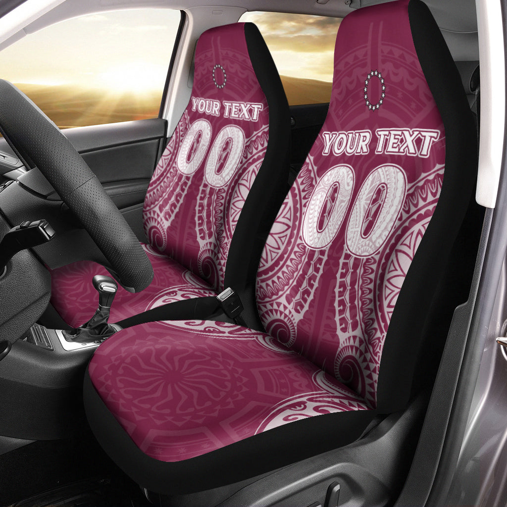 Custom Cook Islands Mangaia Car Seat Covers Tribal Pattern