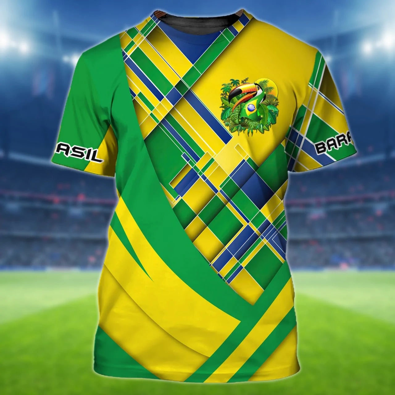 3D T Shirt For Brasil Soccer Fan/ Brazil WC 2022 Shirts Men Women/ Support Brazil Football Shirt