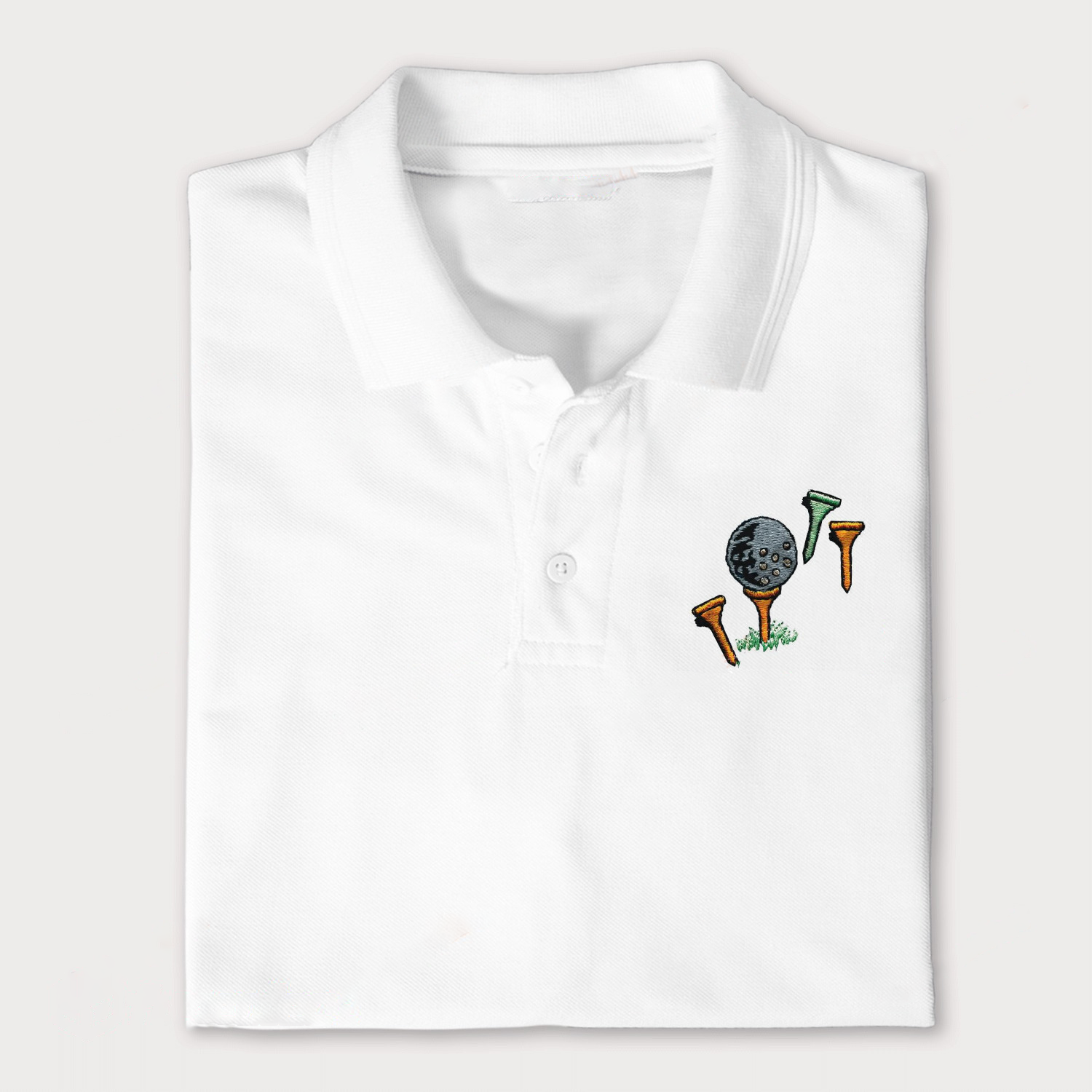 GOLF BALL & TEES Embroidery Polo Shirts For Women Or Men/ Perfect Gift for Golf Lover
