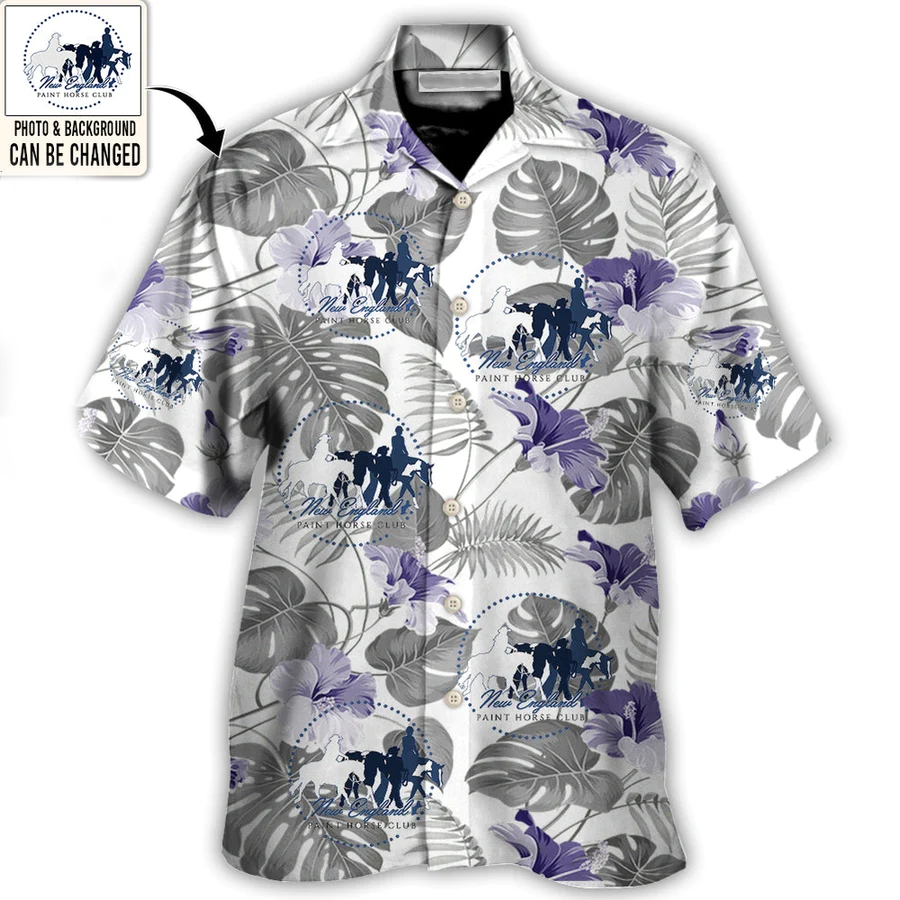 Horse Club You Want Tropical Style Custom Photo - Hawaiian Shirt - Personalized Photo Gifts/ Shirt for Horse Club