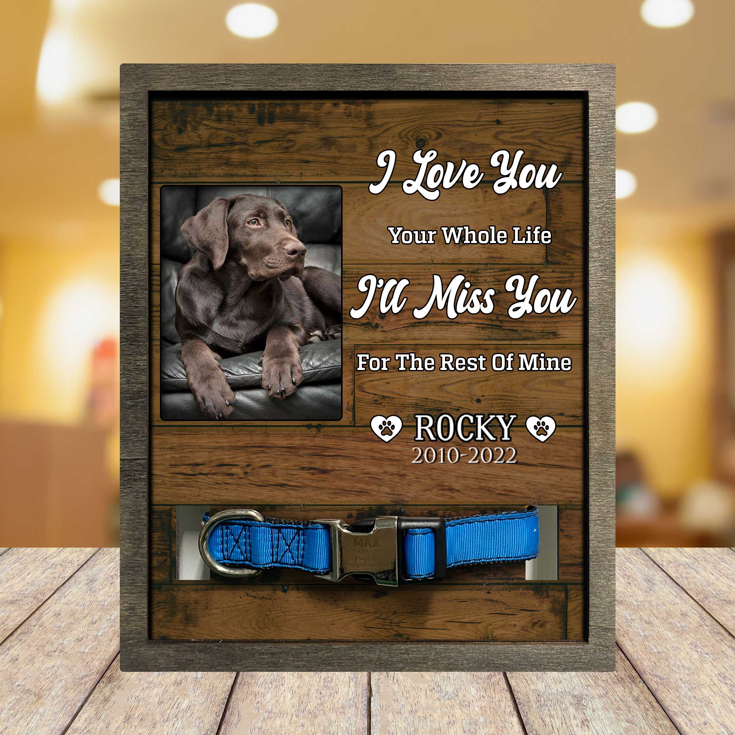 Labrador Retriever Memorial Gifts/ Dog Lovers Picture Frame/ Dog Memorial Gift
