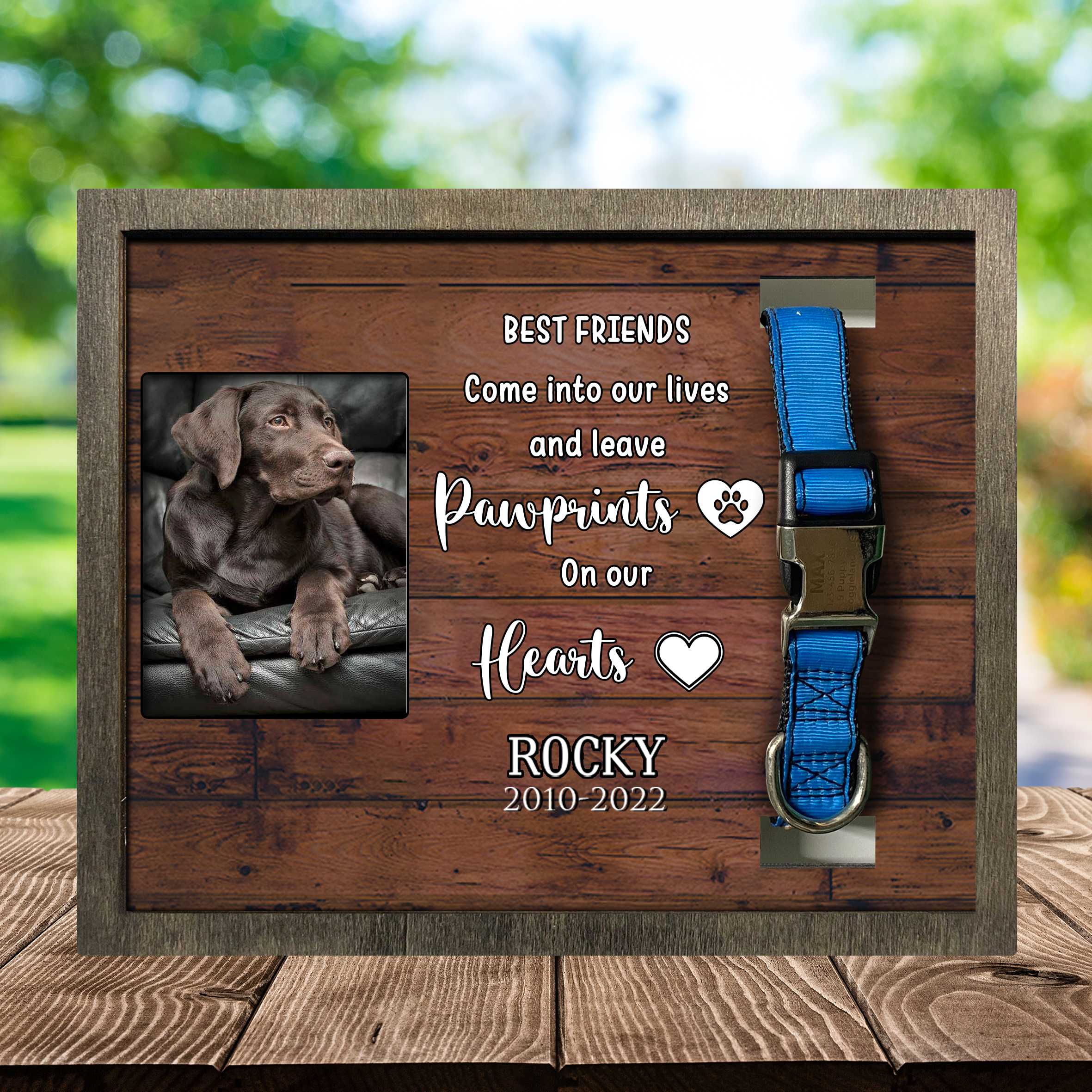 Labrador Retriever Memorial Gifts/ Dog Lovers Picture Frame/ Dog Memorial Gift