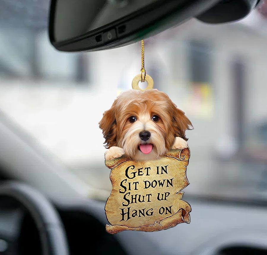 Havanese get in two sided ornament/ dog ornaments for auto