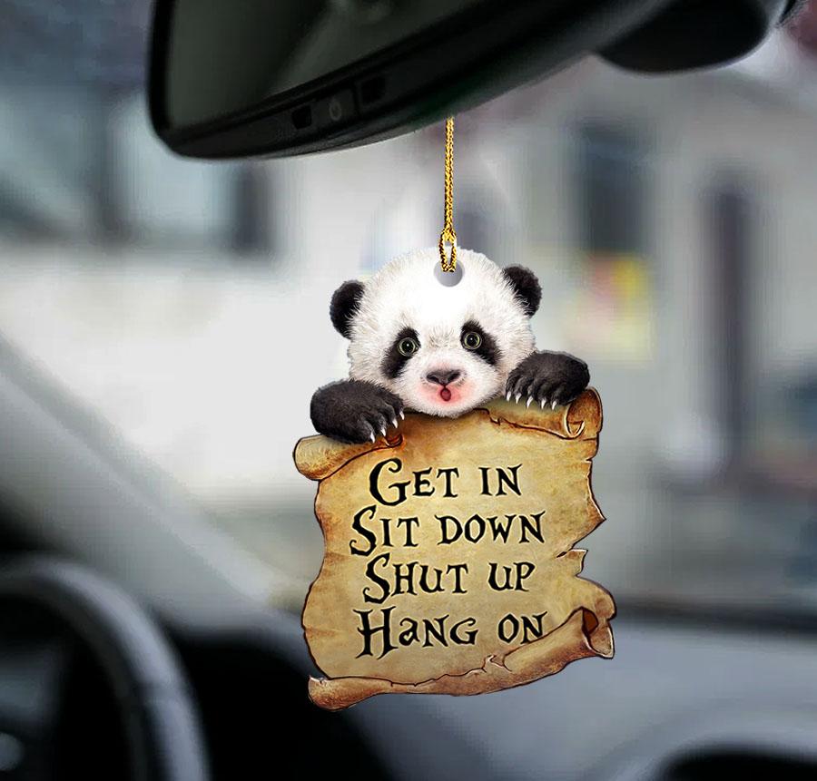Funny Panda Acrylic ornament For Car