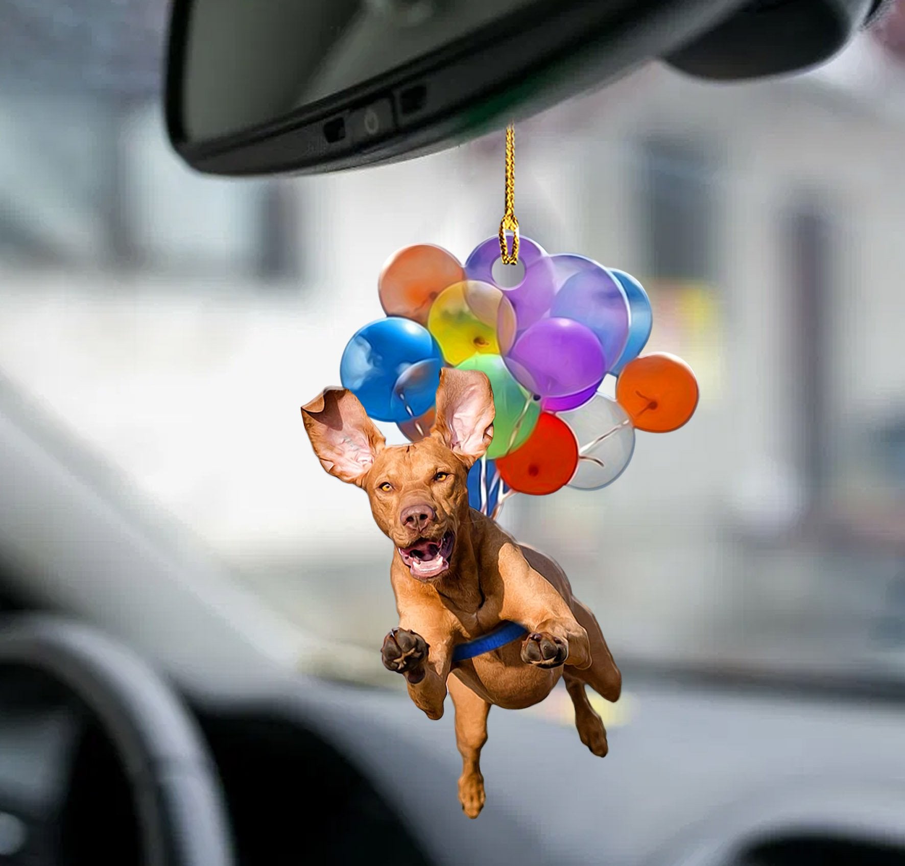 Vizsla Fly With Bubbles Dog Hanging Ornament Dog Ornament Coolspod