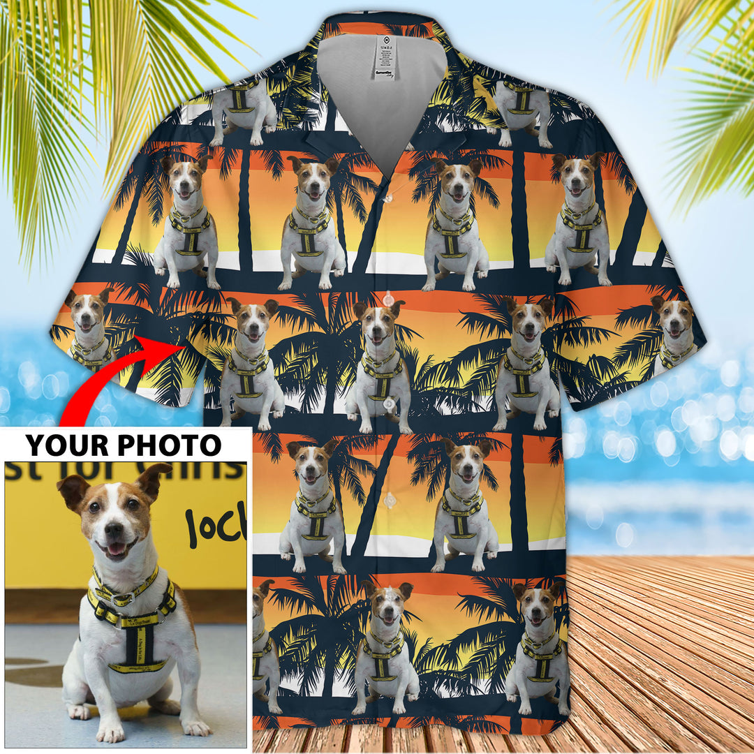 Custom Image Seamless Hawaiian Shirt/ Upload Image Dog Hawaiian Shirt/ Shirt for Dog Lover