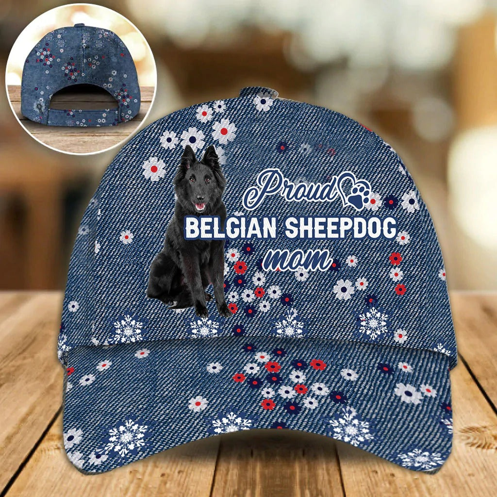Classic Proud Dog Mom Cap/ Baseball Cap Hat Proud With Dog Bread/ Women