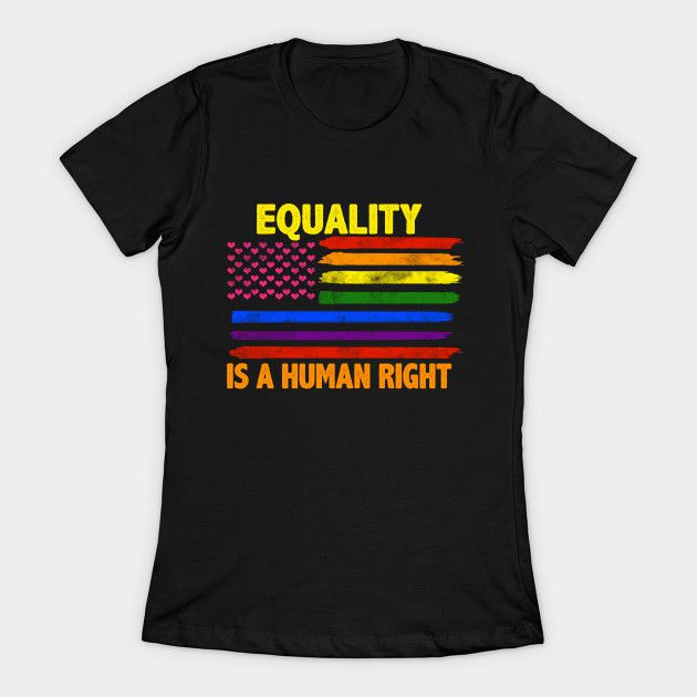 LGBT Pride Month Shirt/ Equality Is A Human Right/ LGBT Rainbow Shirt/ Lesbian T Shirt