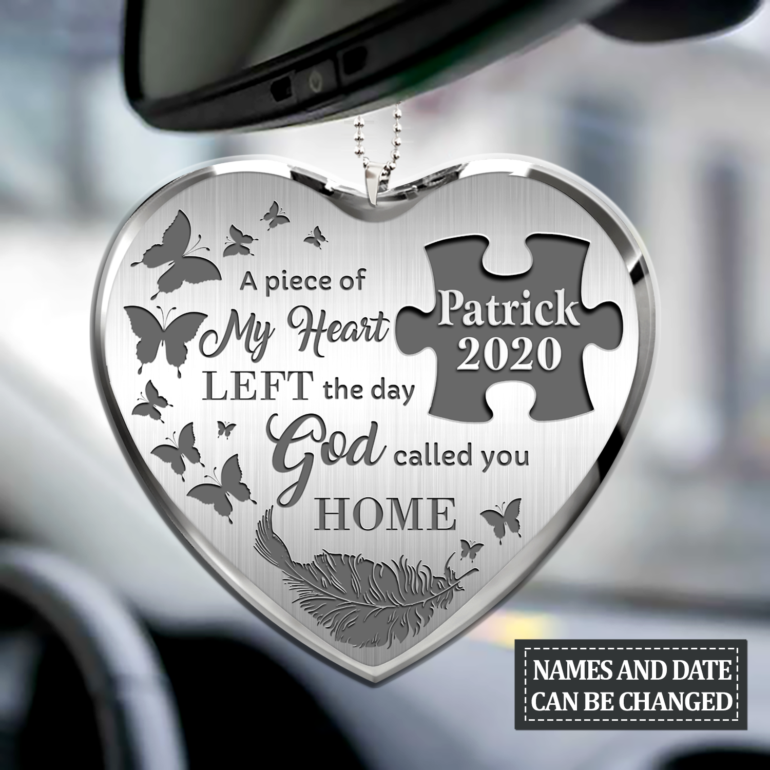 Personalized Memorial Car Hanging Ornament The Day God Called You Ornament For Auto