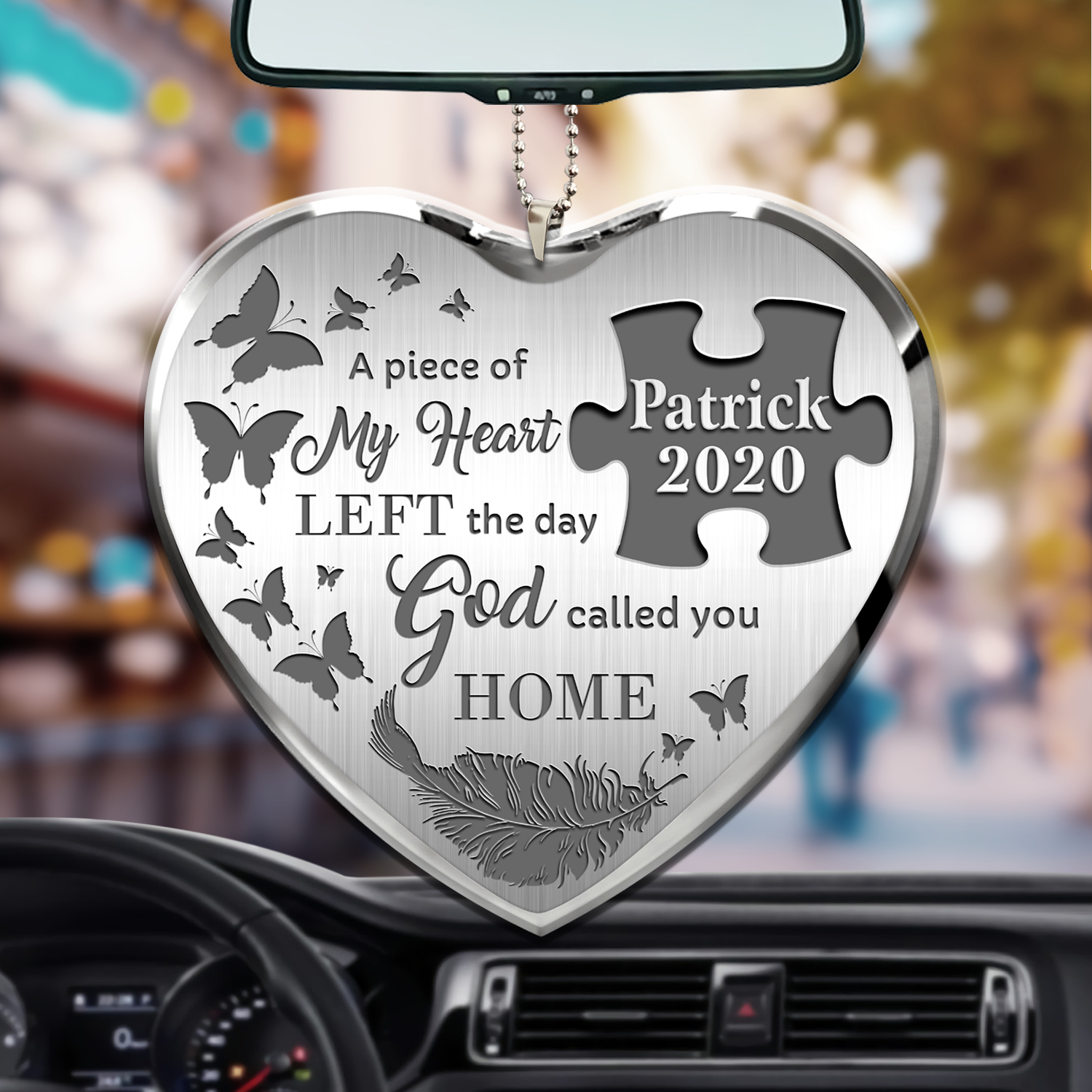 Personalized Memorial Car Hanging Ornament The Day God Called You Ornament For Auto