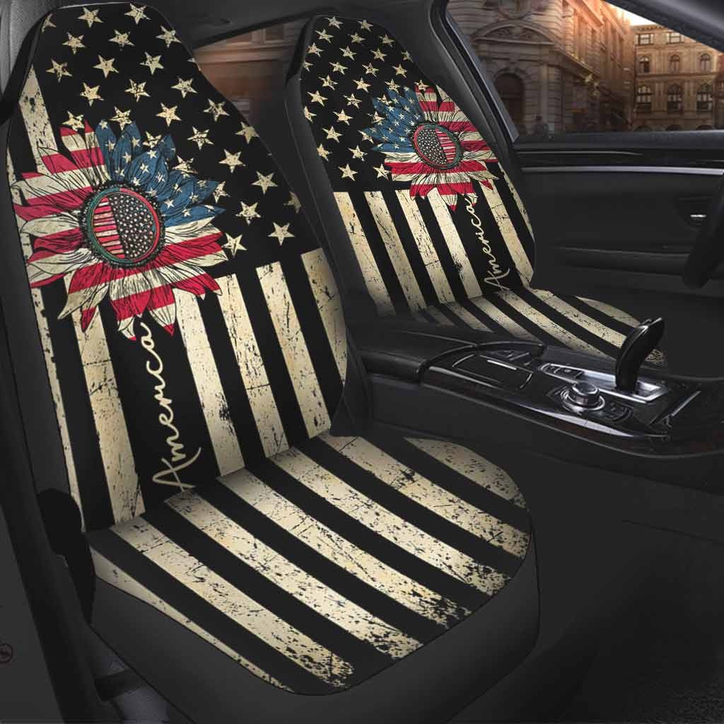 America Sunflower Seat Covers/ Sunflower Car Seat Cover For Men Women/ Car Decoration