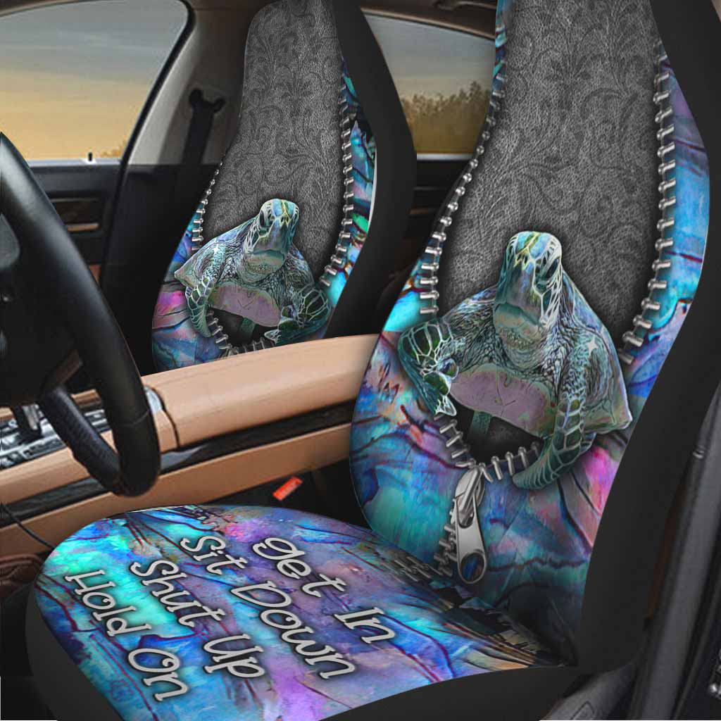 Turtle Car Seat Covers/ Get In Sit Down Shut Up Hold On/ Turtle Seat Covers For Car Auto
