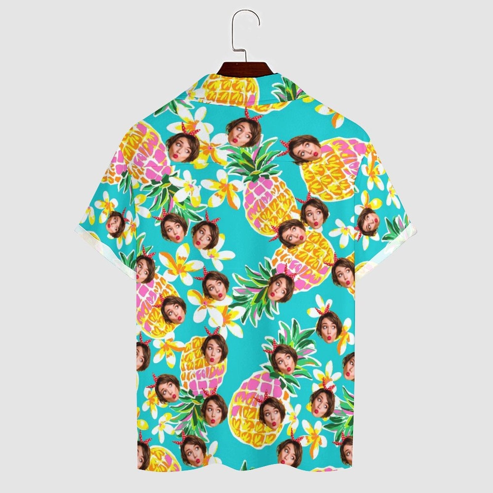 Custom Face Camp Collar Hawaiian Shirt Personalized Men Hawaiian Shirt Photo Tropical Aloha Shirt