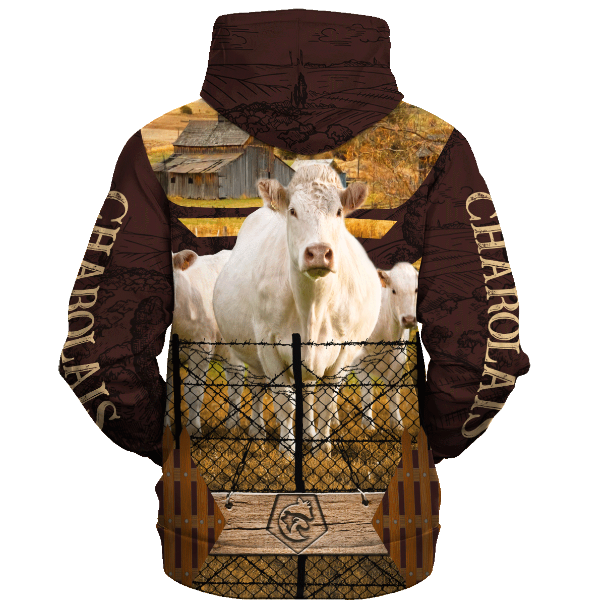 Closing Charolais Cattle Farm Hoodie/ Gift For Cattle Lover