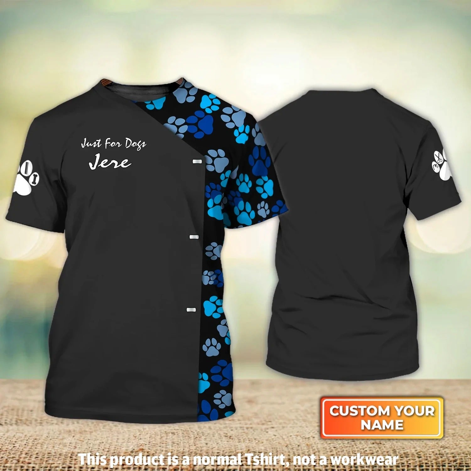 Jere Bather Groomer Shirt/ 3D All Over Print Custom Groomer Tshirt Men Woman/ Dog Care Shop Uniform