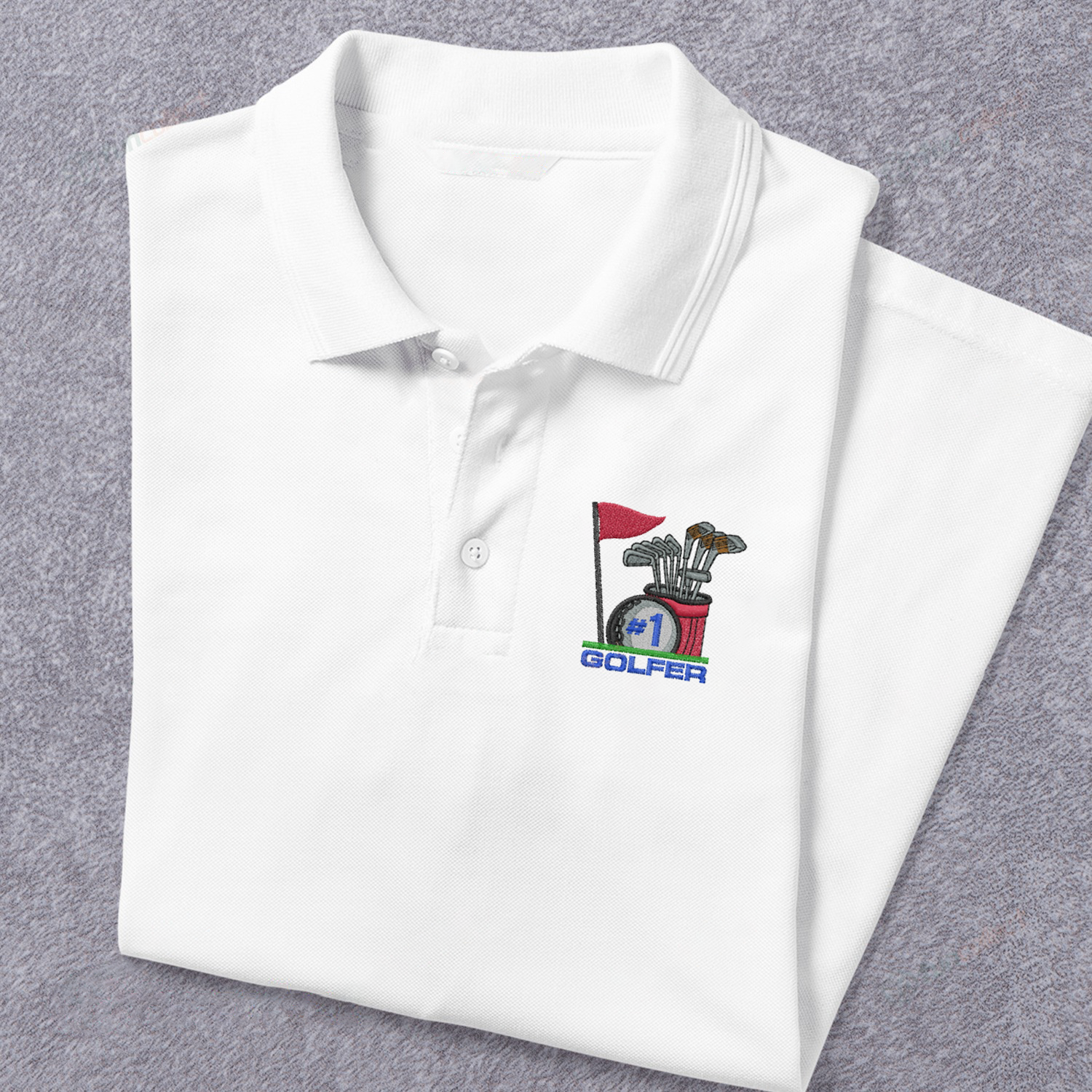 NUMBER 1 GOLFER Embroidery Polo Shirts For Women Or Men/ Perfect Gift for Golf Lover