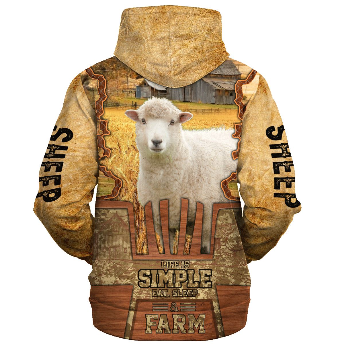 Sheep Life Is Simple A Farm Hoodie