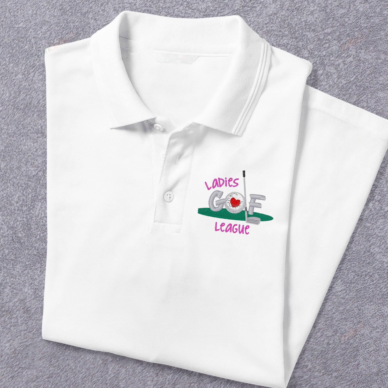 Ladies League Embroidery Polo Shirts For Women Or Men/ Golf Shirt/ Embroidery Shirt