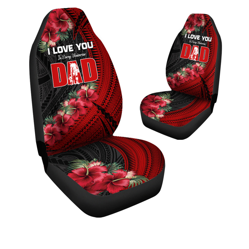 Happy Fathers Day Car Seat Covers Polynesian Best Dad Ever