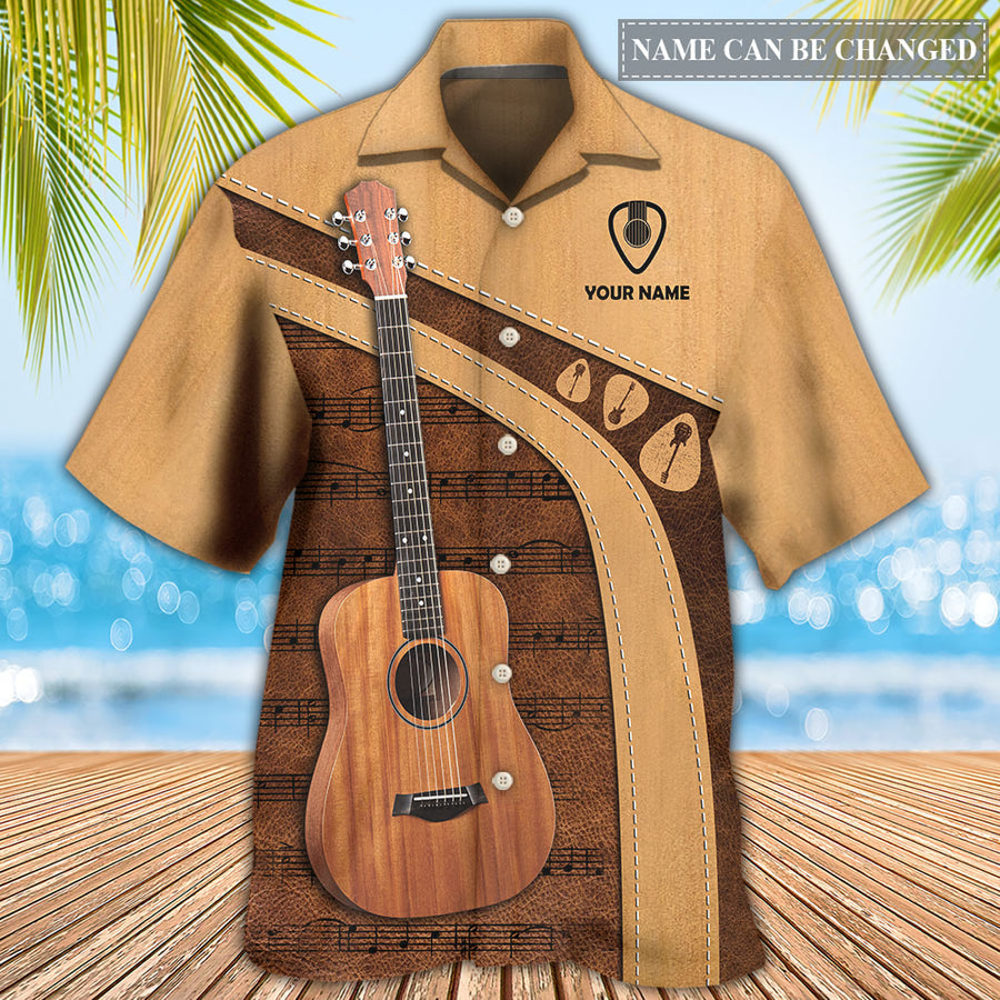 Guitar Old Guitarist And The Pick Personalized - Hawaiian Shirt Coolspod/ Shirt for Guitar Lover