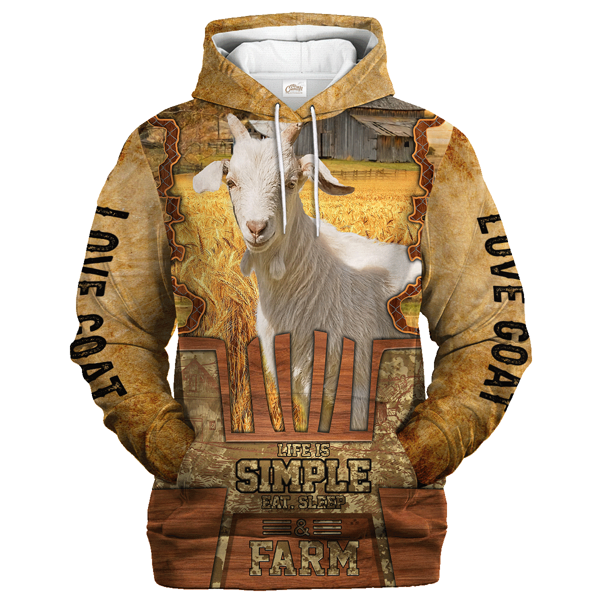 Goat Life Is Simple A Farm Hoodie/ Goat Hoodie 3D All Over Print