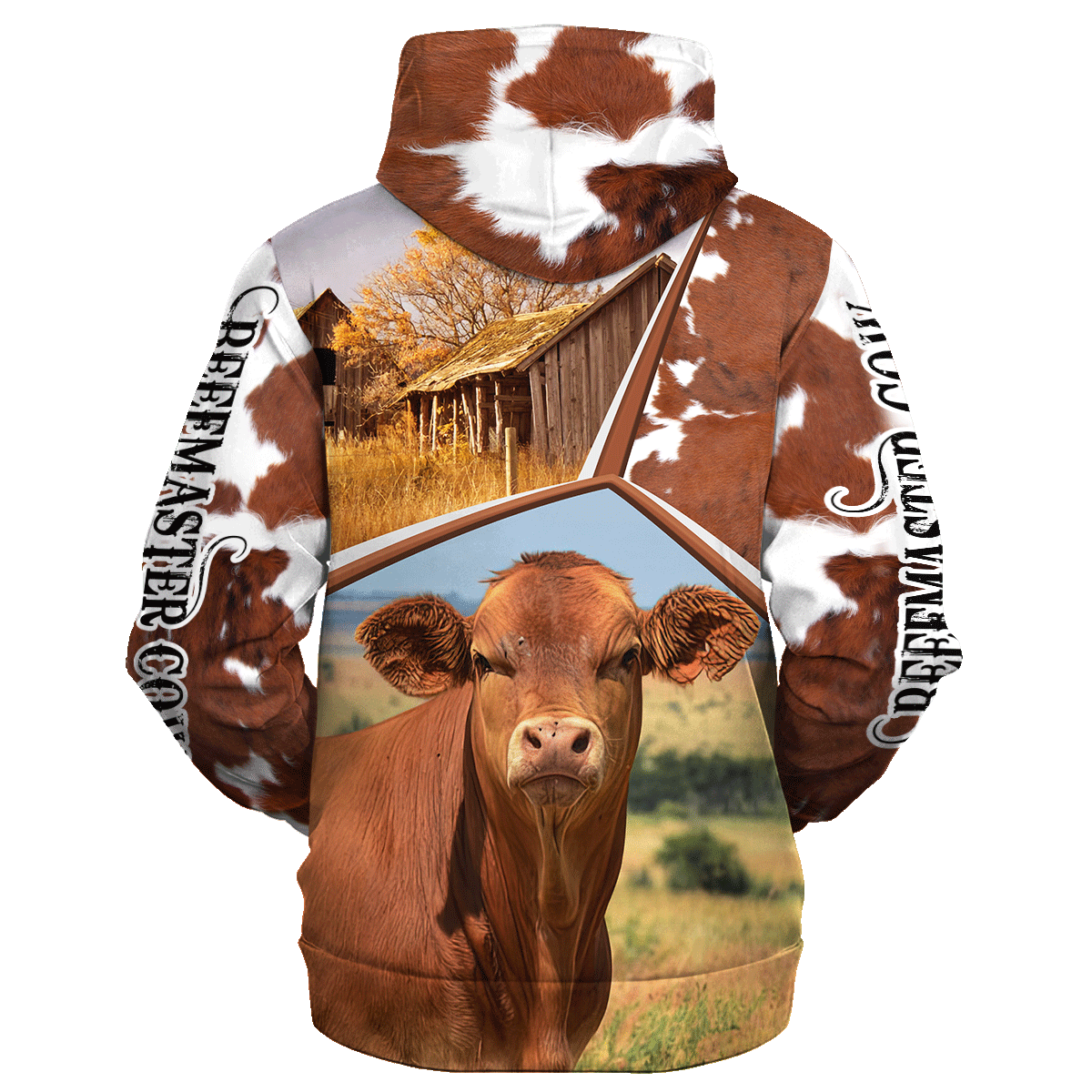 Funny Beefmaster Farm In The Fall Hoodie
