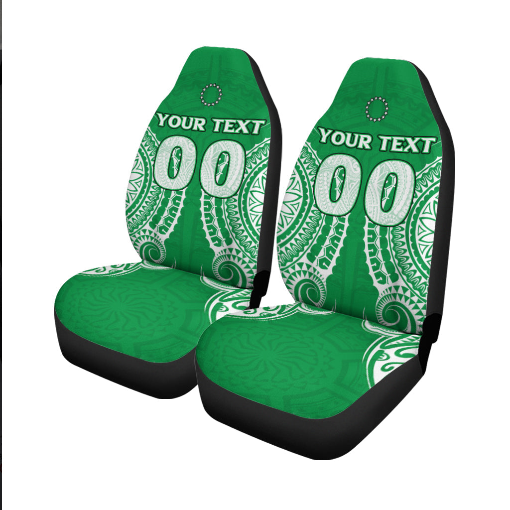 Custom Cook Islands Rarotonga Car Seat Covers Tribal Pattern