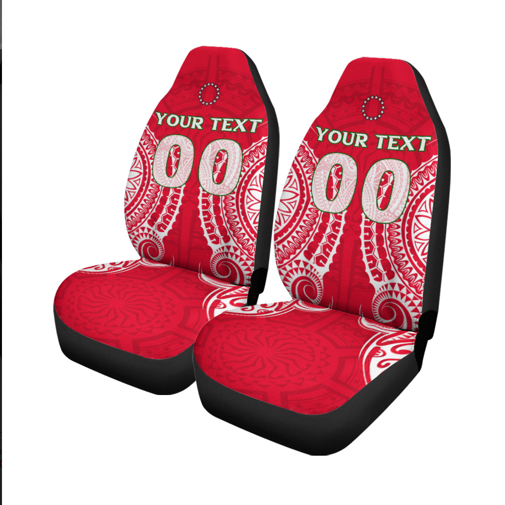 Custom Cook Islands Atiu Car Seat Covers Tribal Pattern