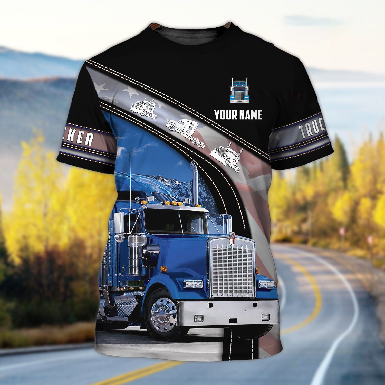 Personalized 3D T Shirt For A Trucker/ Custom Trucker Shirt Man/ Proud Truck Man Shirts