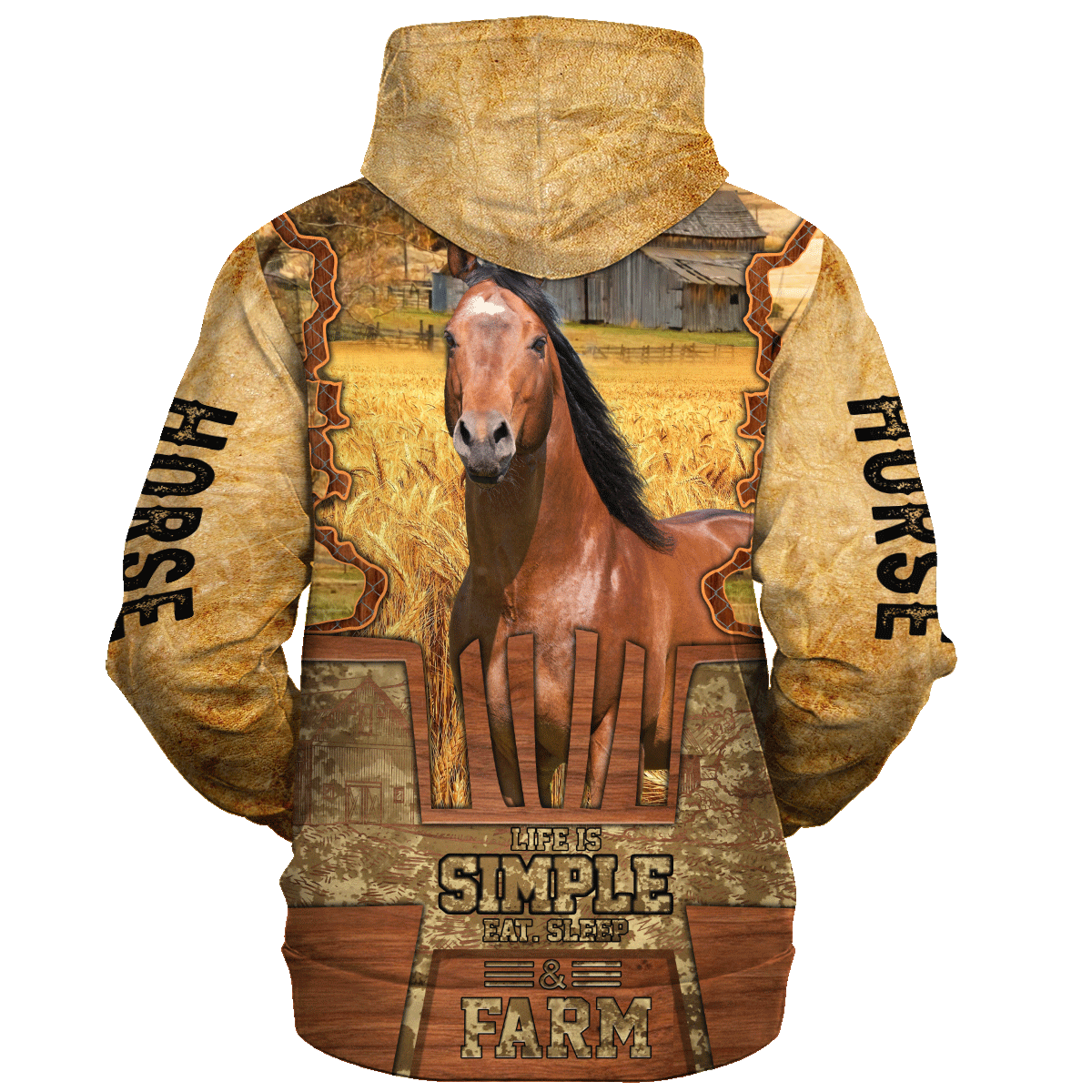 Horse Life Is Simple A Farm Hoodie