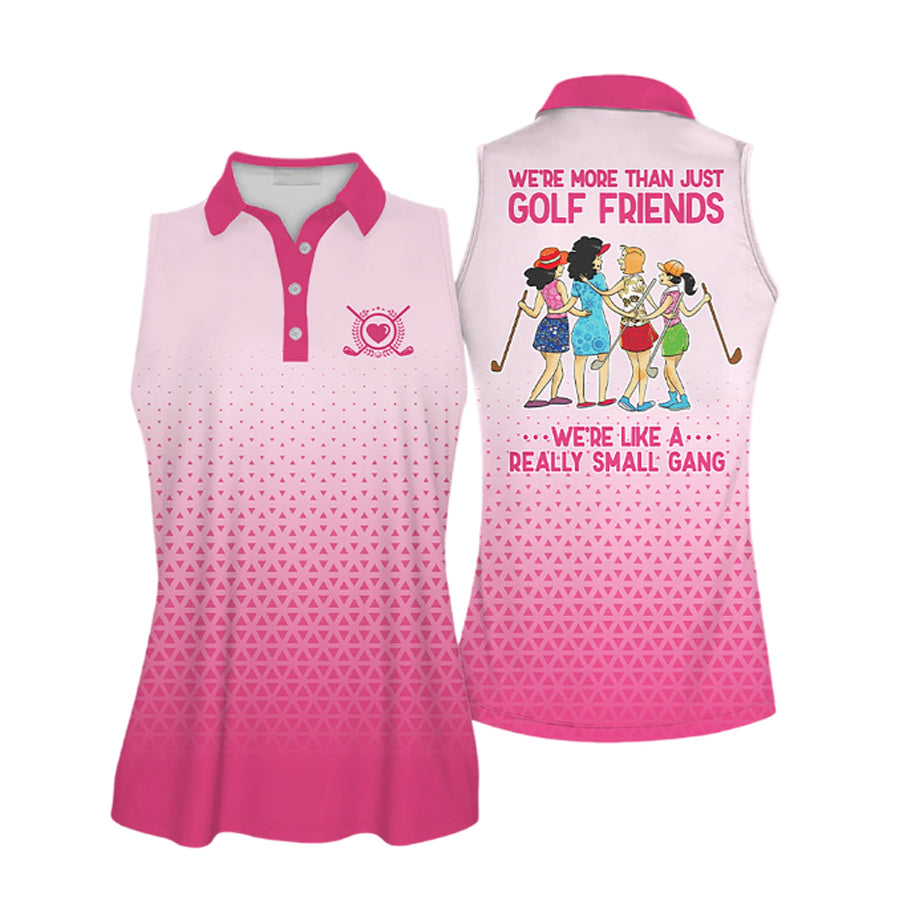 Golf Friends Sleeveless Polo Shirt For Ladies/ Golf Shirt/ Women Golf Shirts Short Sleeve