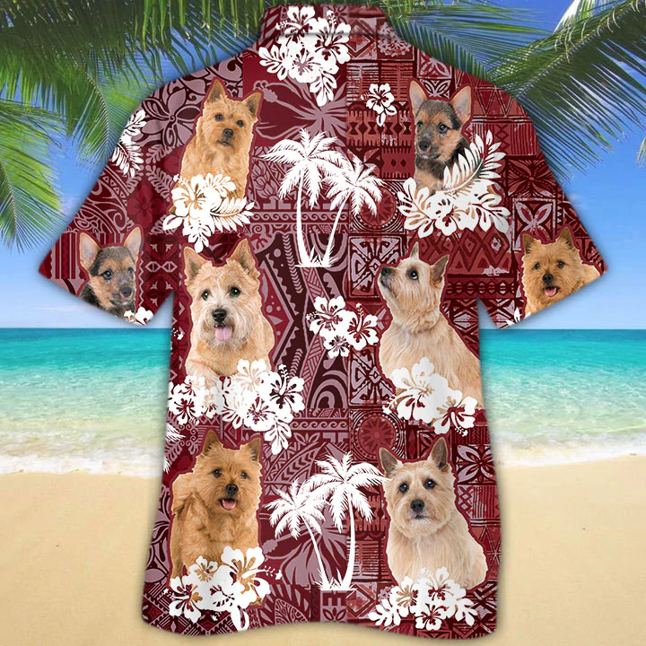 Norwich Terrier Hawaiian Shirt/ Gift for Dog Lover Shirts/ Men
