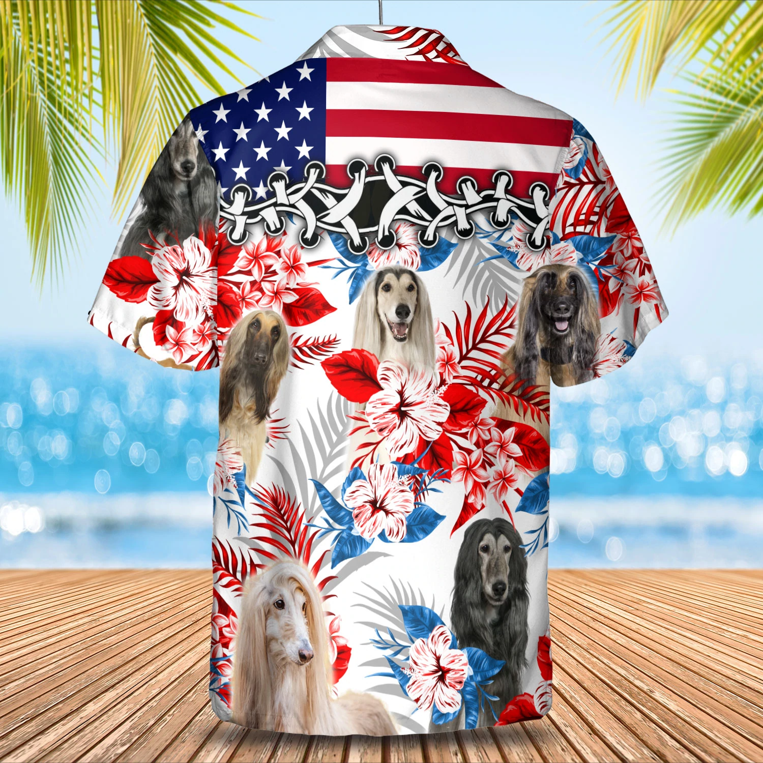 Afghan Hound Hawaiian Shirt/ Summer aloha shirt/ Men Hawaiian shirt/ Women Hawaiian shirt