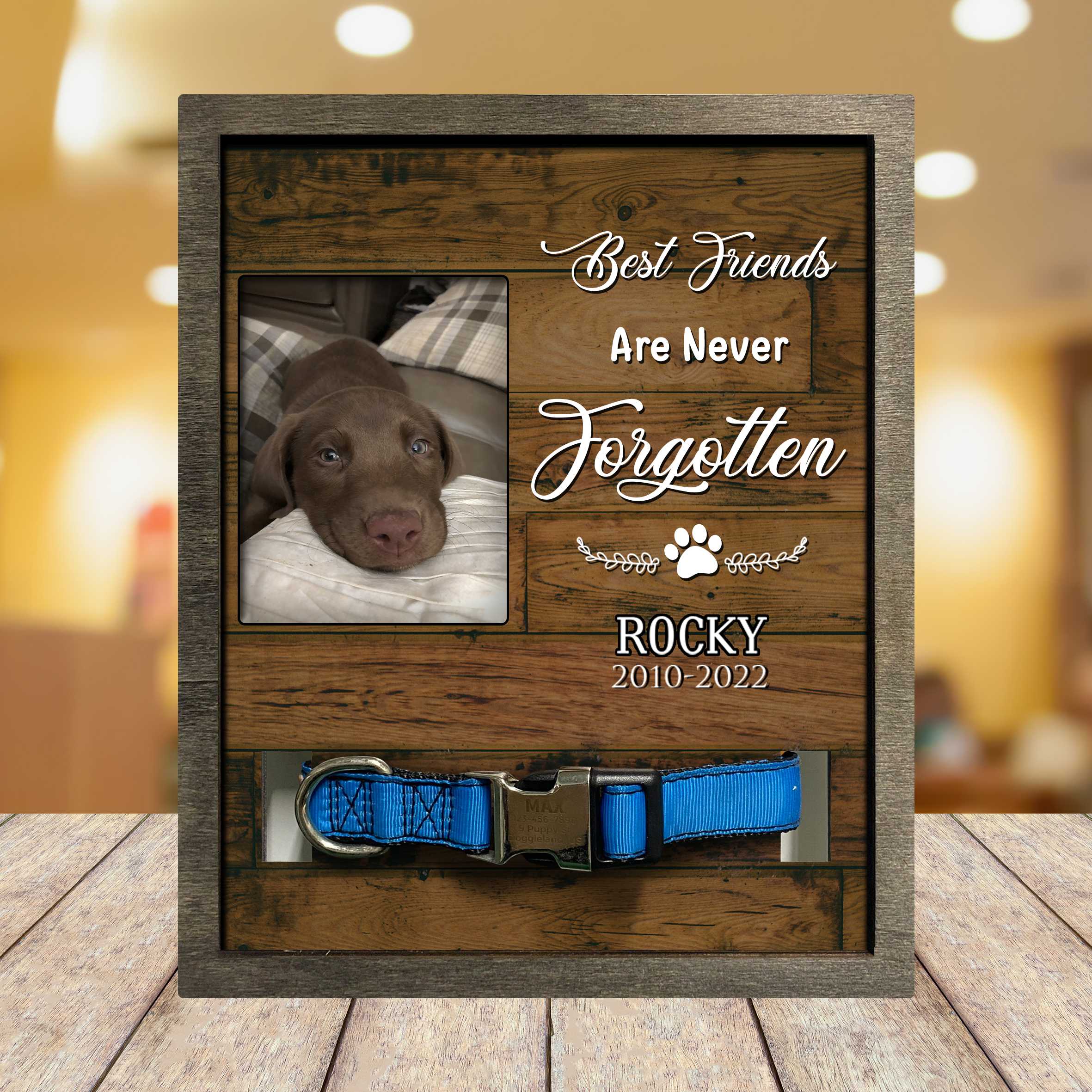 Dog Photo Keepsake/ Pet Loss Sympathy/ Dog Memorial Plaque/ Memorial Pet Loss Sign