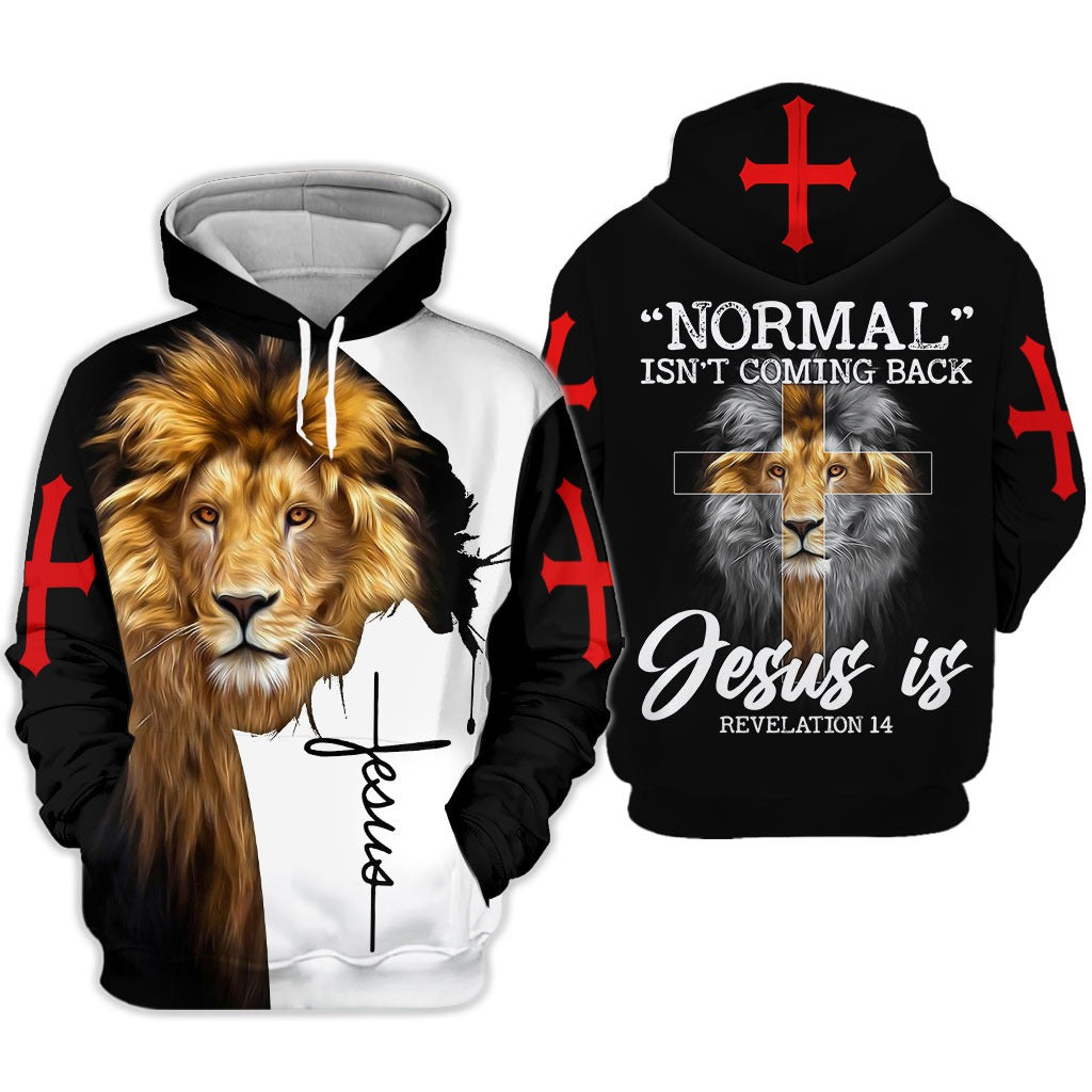 Jesus Is Cross Christian/ Jesus And Lion 3D All Over Printed Shirts/ Jesus 3D Hoodie Jacket Lion Tank Top For Man