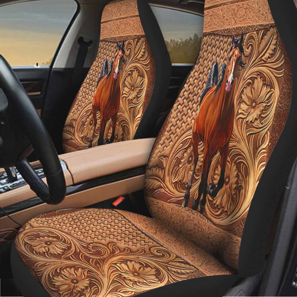 Love Horses Seat Covers For Car/ Cute Front Car Seat Cover For Horse Lovers