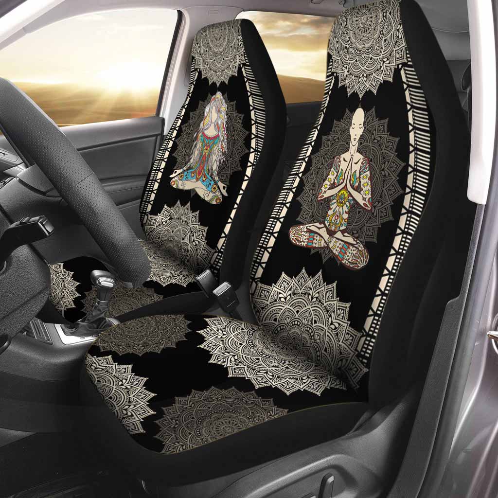 3D All Over Printed Mandala Car Seat Covers/ Mandala Front Car Seat Covers