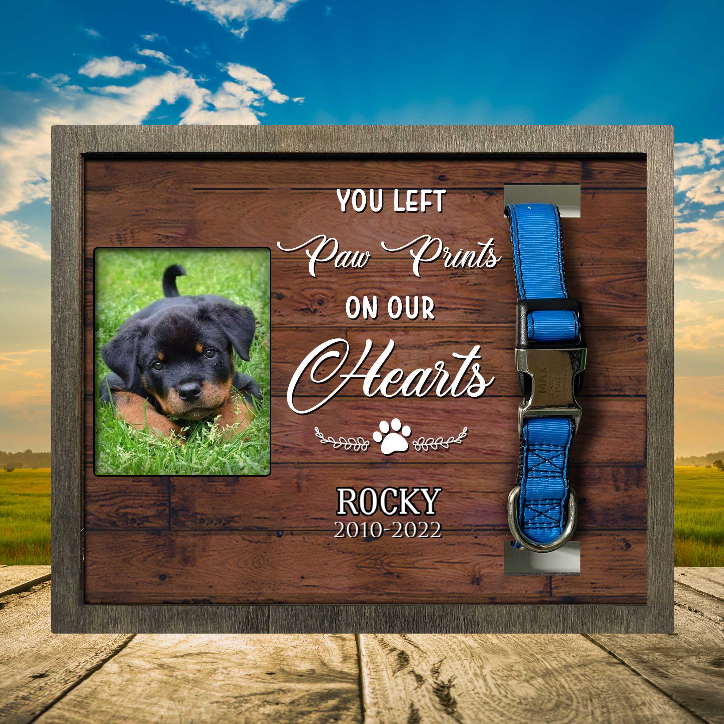 Custom Photo Picture Frame For Loss Of Rottweiler/ Dog Memorial Gifts