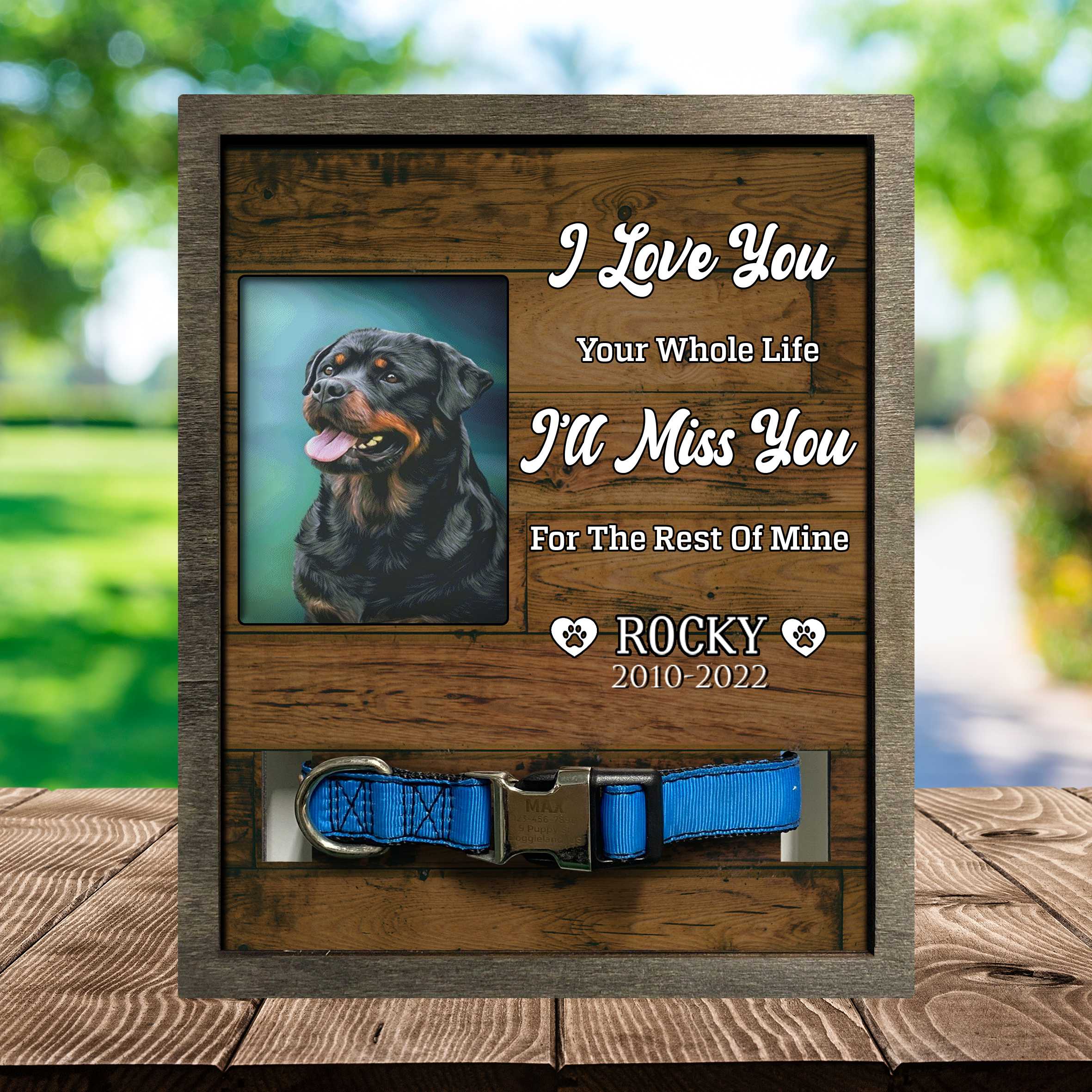 Dog Memorial Picture Frame/ Dog Frames For Pictures Memorial Dog Remembrance/ Sympathy Picture Frame
