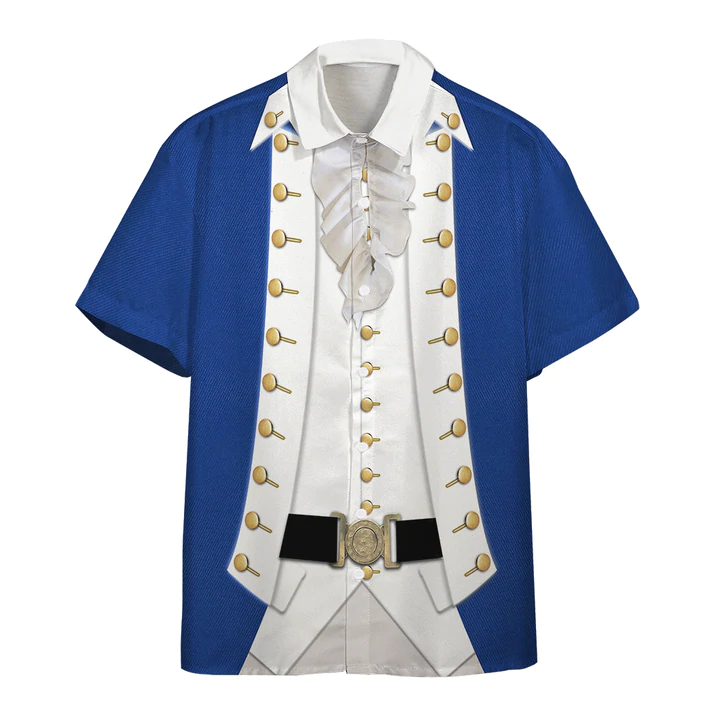 3D Alexander Hamilton Custom Short Sleeve Shirt/ Hawaiian shirt for men/ women